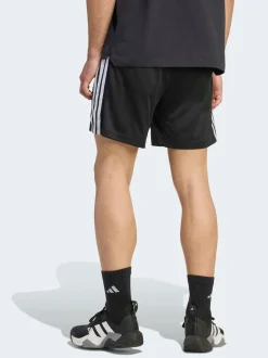Noir - adidas Workout Essentials Base 3Rayures Shorts en piqué 7pouces
