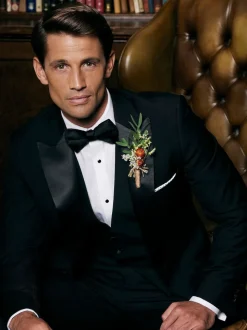 Noir - Ajusté - Veste de costume Skopes Sinatra Fit Dinner