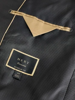 Noir - Ajustement régulier - Blazer en velours