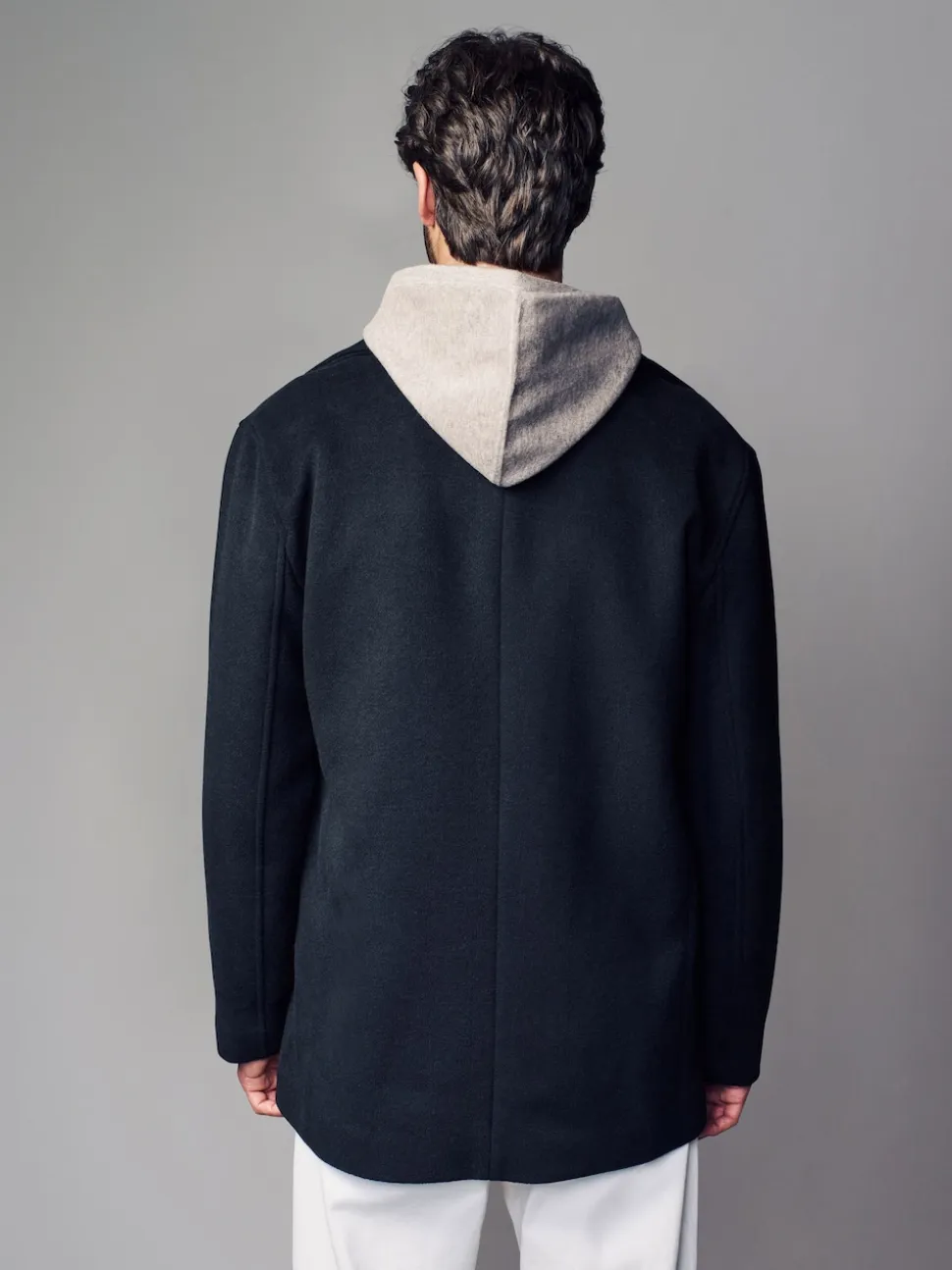 Noir - Ajustement régulier - Caban N.premium doux au toucher en laine