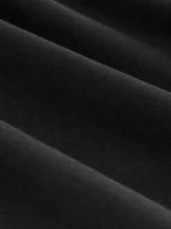 Noir - Ajustement régulier - Chemise Oxford à manches courtes