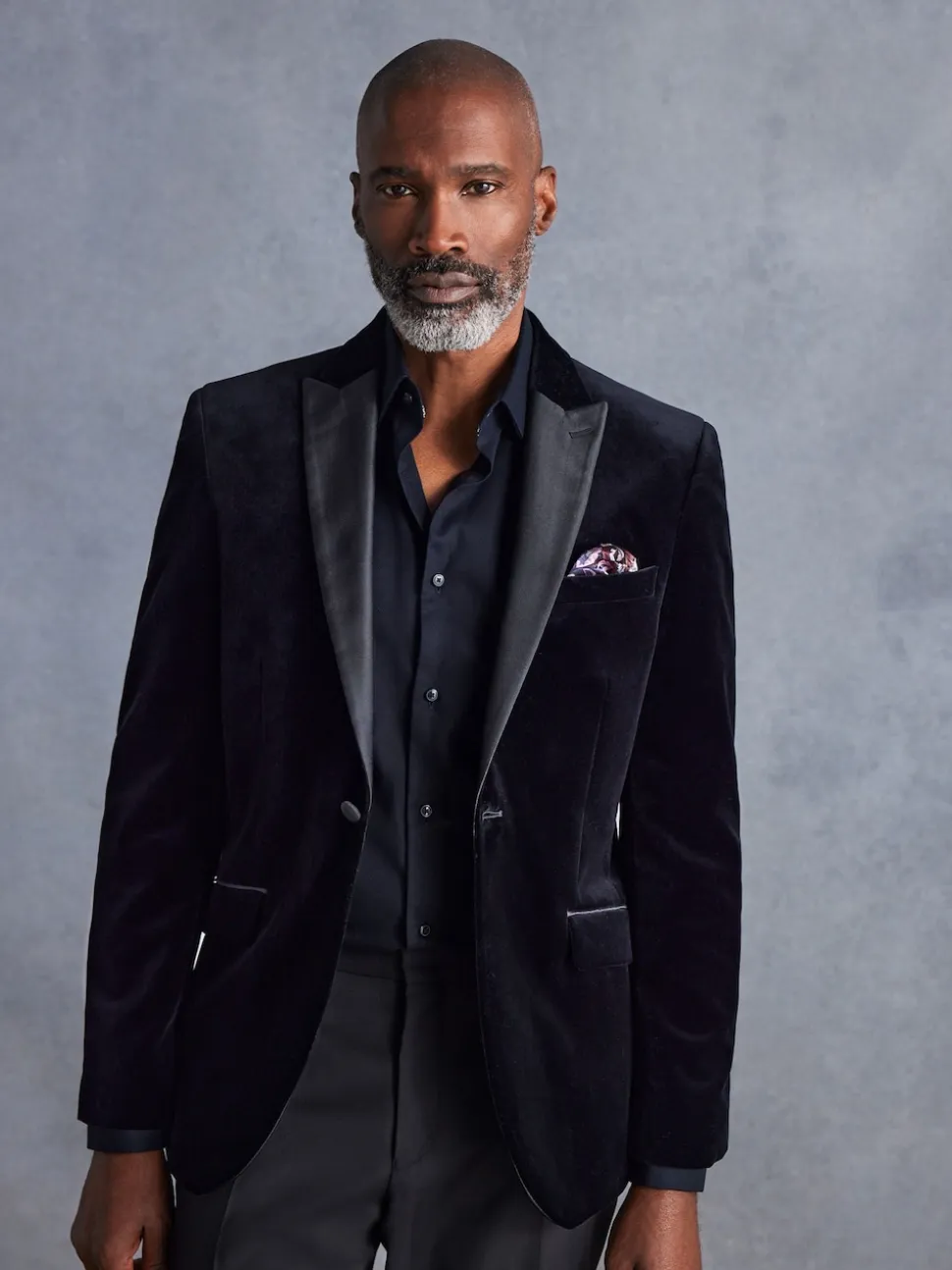 Noir - Ajustement régulier - Blazer Signature Pontoglio en velours italien