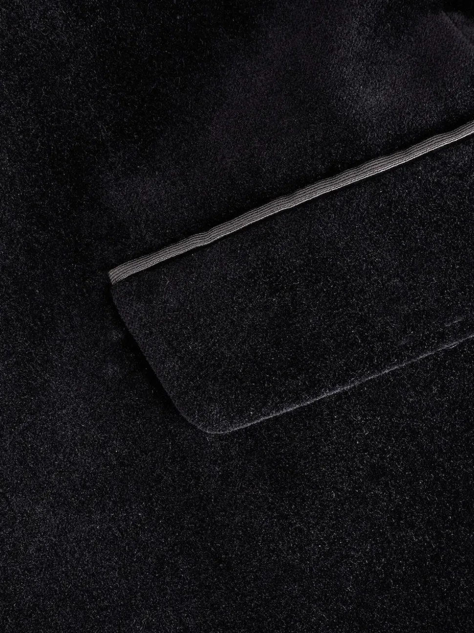 Noir - Ajustement régulier - Blazer Signature Pontoglio en velours italien