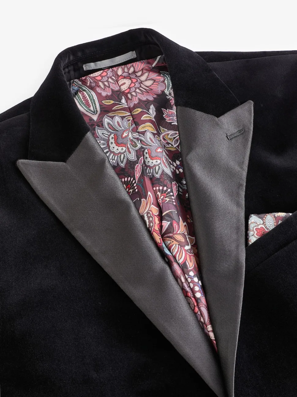 Noir - Ajustement régulier - Blazer Signature Pontoglio en velours italien