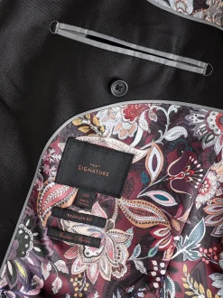 Noir - Ajustement régulier - Blazer Signature Pontoglio en velours italien