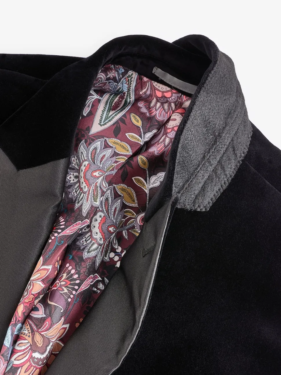 Noir - Ajustement régulier - Blazer Signature Pontoglio en velours italien