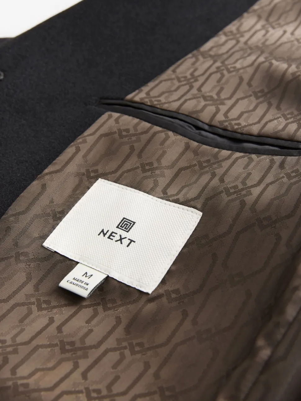 Noir - Ajustement régulier - Manteau Epsom en laine