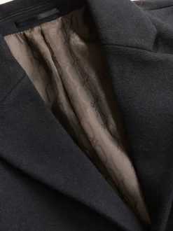 Noir - Ajustement régulier - Manteau Epsom en laine