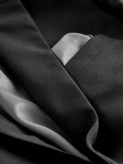 Noir - Ajustement régulier - Veste de costume Essential