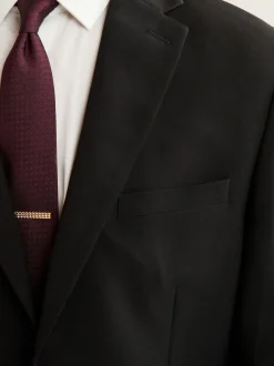 Noir - Ajustement régulier - Veste de costume Essential