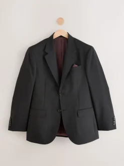 Noir - Ajustement régulier - Veste de costume Signature Nova Fides en 100% laine italienne