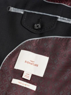 Noir - Ajustement régulier - Veste de costume Signature Nova Fides en 100% laine italienne