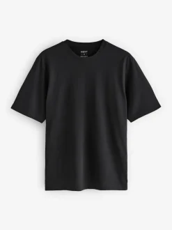 Noir - Ajustement régulier - Lot de t-shirts essentiels en coton 6