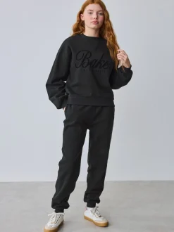 Noir - Baker by Ted Baker Ensemble 2 pièces à Imprimé floqué sweat carré et Joggings à poignets