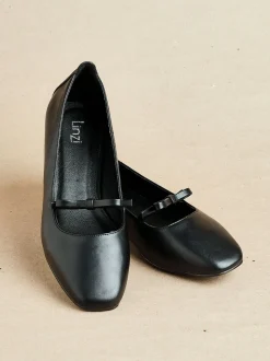 Noir - Ballerines Linzi Cressida avec nœud