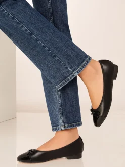 Noir - Ballerines Lipsy vernies à bout ouvert