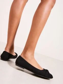 Noir - Ballerines plates Friends Like These Twist Detail à bout rond