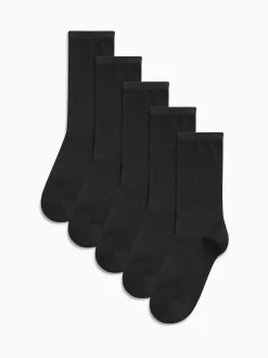 Noir - Basic Ankle Socks Five Pack