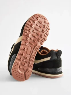 Noir - Baskets à lacets élastiques à une bride