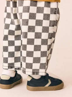 Noir - Baskets à lacets élastiques à fermeture tactile