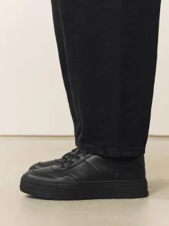 Noir - Baskets à lacets épaisses Cleat