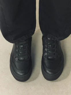 Noir - Baskets à lacets épaisses Cleat