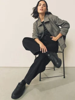 Noir - Baskets à lacets épaisses Cleat