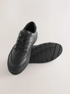 Noir - Baskets à lacets épaisses Cleat