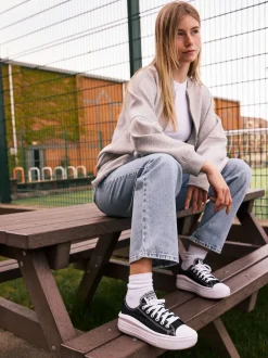 Noir - Baskets à plateforme Converse All Star Move Chuck Ox