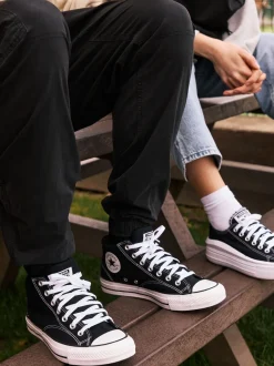 Noir - Baskets à plateforme Converse All Star Move Chuck Ox