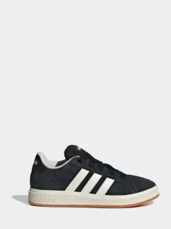 Noir - Baskets adidas Grand Court 00s en daim et dentelle pour enfant