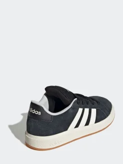 Noir - Baskets adidas Grand Court 00s en daim et dentelle pour enfant