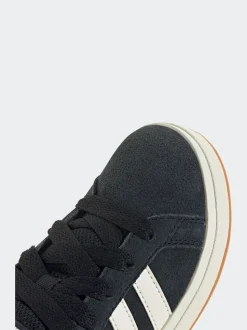 Noir - Baskets adidas Grand Court 00s en daim et dentelle pour enfant