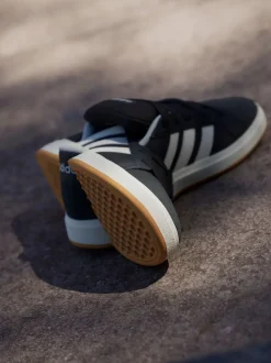 Noir - Baskets adidas Grand Court 00s en daim et dentelle pour enfant