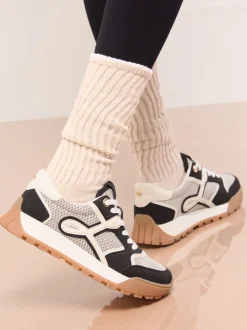 Noir - Baskets de sport Lipsy À lacets Chunky Tapis de couloir