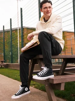 Noir - Baskets mi-Converse Malden Street