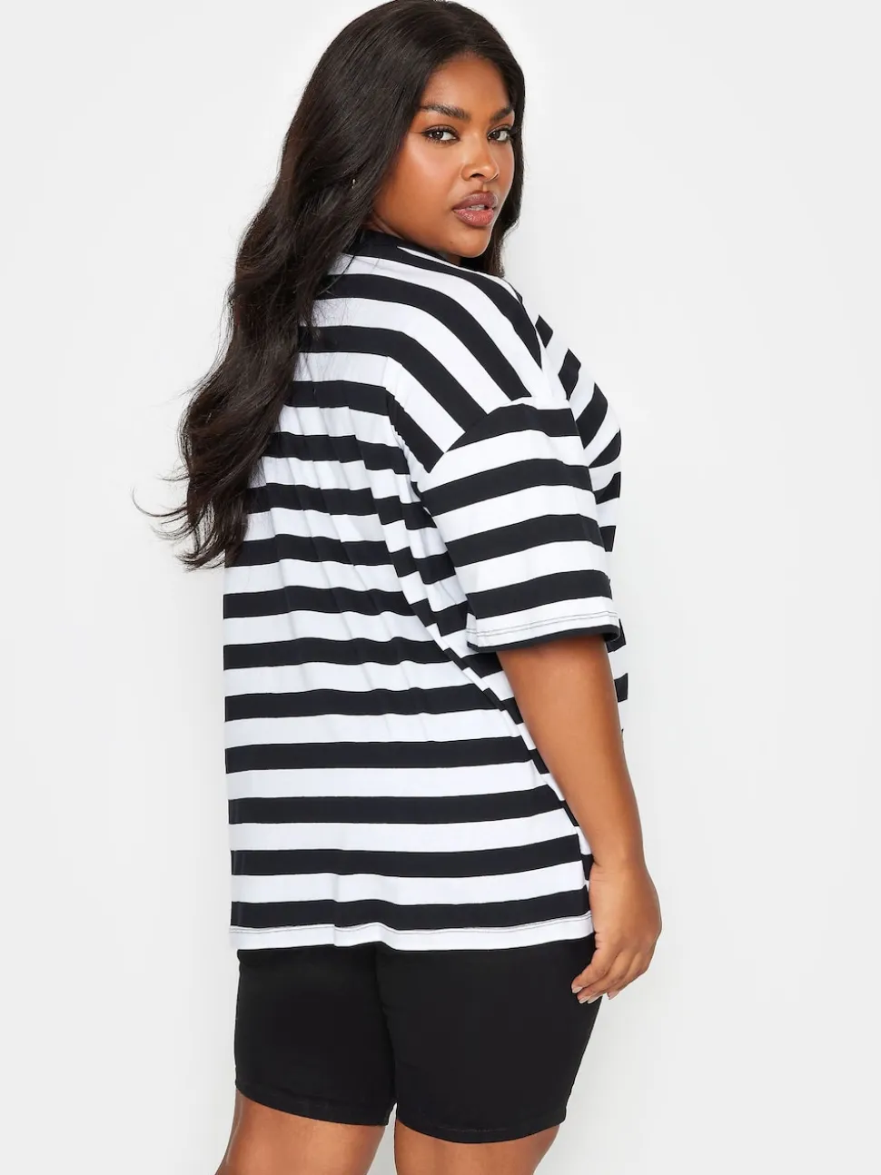 Noir - Bermuda Yours Curve délavage moyen