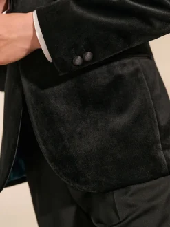 Noir - Blazer en velours (3-16ans)