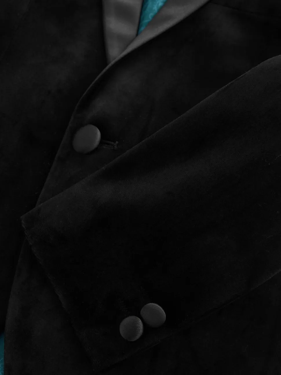 Noir - Blazer en velours (3-16ans)