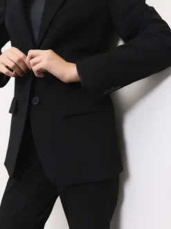 Noir - Blazer simple boutonnage en laine