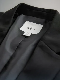 Noir - Blazer The Set à simple boutonnage