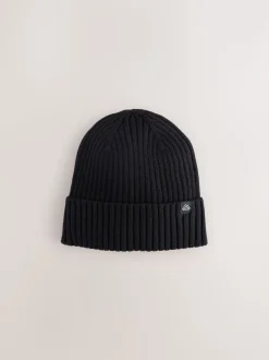 Noir - Bonnet tricoté (1-16ans)