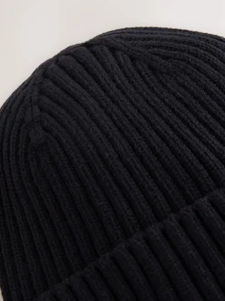 Noir - Bonnet tricoté (1-16ans)