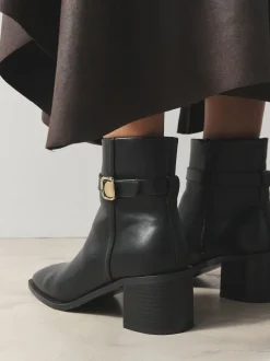 Noir - Bottes à talon carré Forever Comfort® à boucle