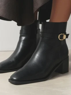 Noir - Bottes à talon carré Forever Comfort® à boucle