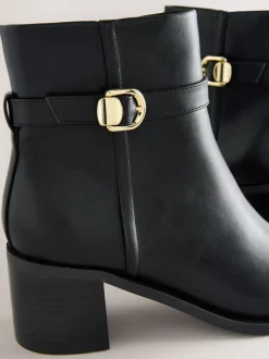 Noir - Bottes à talon carré Forever Comfort® à boucle