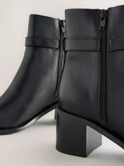 Noir - Bottes à talon carré Forever Comfort® à boucle