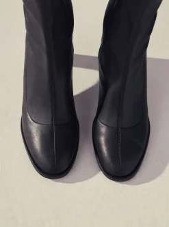 Noir - Bottes chaussettes Forever Comfort® à bout arrondi et hauteur genou