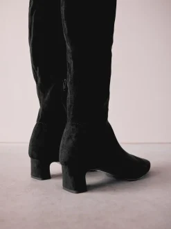 Noir - Bottes chaussettes Forever Comfort® à bout ciselé