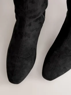 Noir - Bottes chaussettes Forever Comfort® à bout ciselé